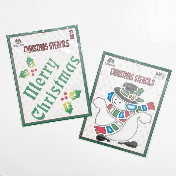 Christmas House Christmas stencils 4 pack - Picture 1 of 2